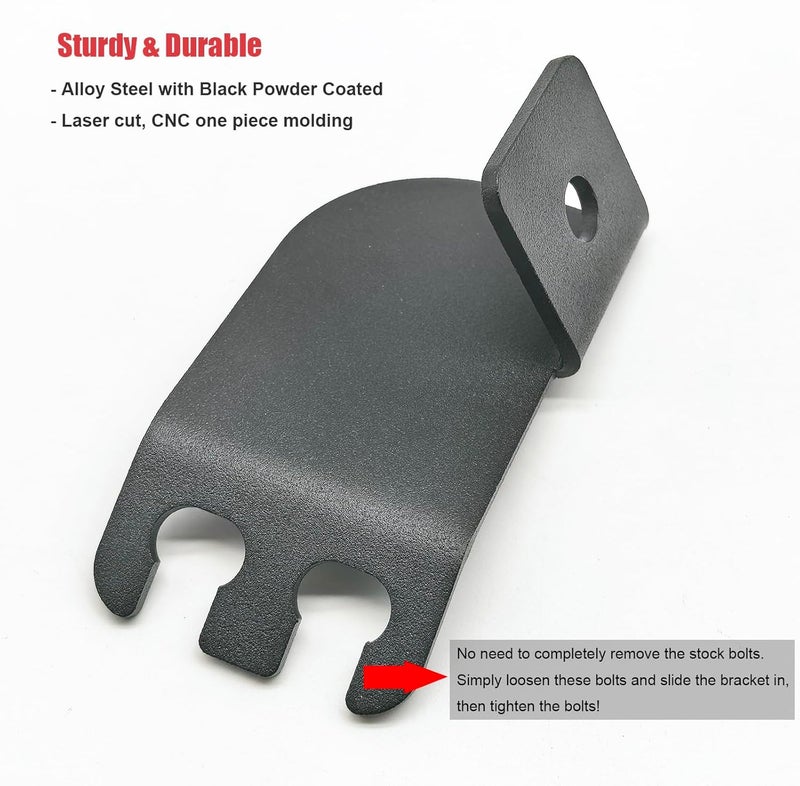 DarSeity Front A Pillar Roll Cage Cube Light Pod Mounting Brackets for Polaris General 2016-2024 & General-4 1000 2017-2022 - Image 3